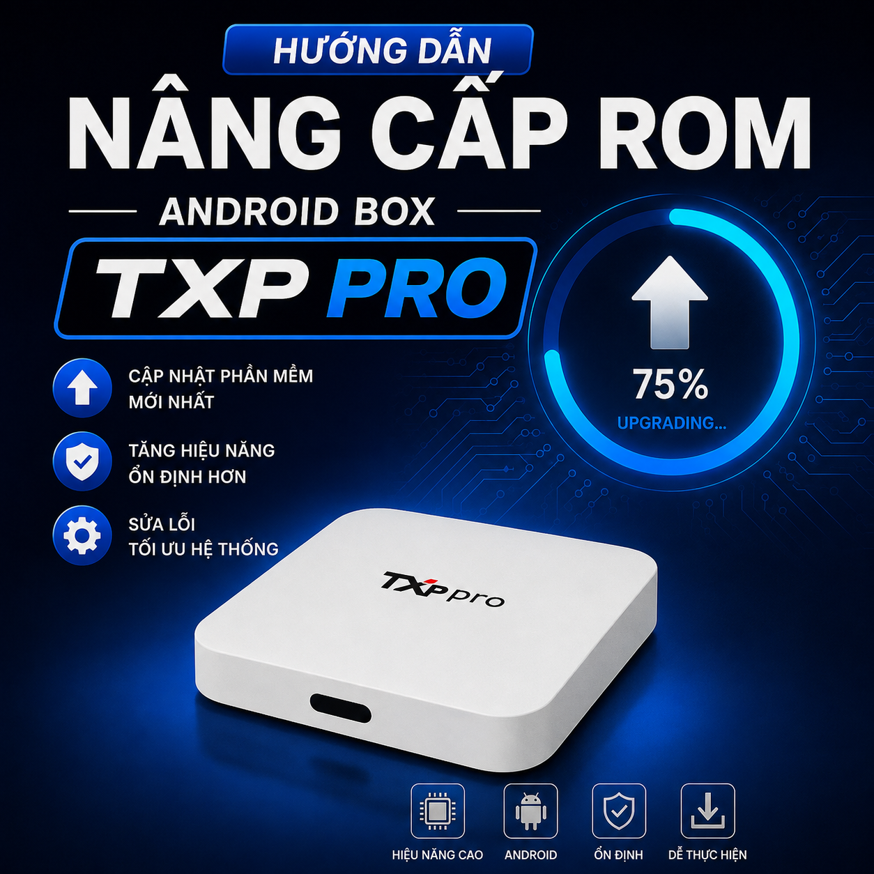 Hướng dẫn nâng cấp rom cho box TXP Pro
